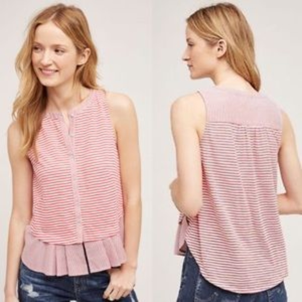 Anthropologie Meadow Rue Fenella Striped Tank